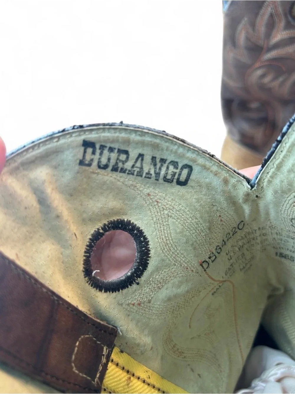 Durango Two-Tone Brown Leather Western Boots